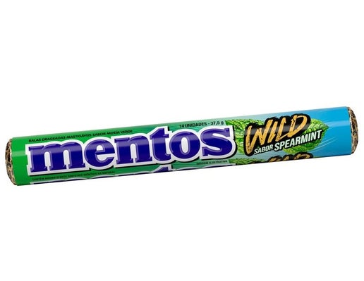 Mentos Wild Spearmint Chewy Candy Roll Import 16ct